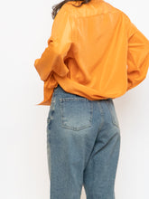 Load image into Gallery viewer, Vintage x ALFRED SUNG Orange Pure Silk Button Up (S-L)