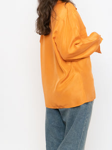 Vintage x ALFRED SUNG Orange Pure Silk Button Up (S-L)