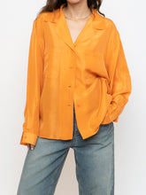 Load image into Gallery viewer, Vintage x ALFRED SUNG Orange Pure Silk Button Up (S-L)