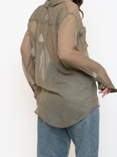 Load image into Gallery viewer, EQUIPMENT FEMME x Sheer Houndstooth Blouse (S, M)