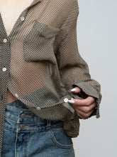 Load image into Gallery viewer, EQUIPMENT FEMME x Sheer Houndstooth Blouse (S, M)