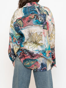 Vintage x GIOVANNI Silk Patterned Button-up (XS-XL)