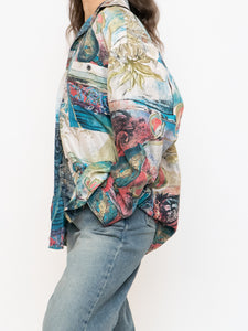 Vintage x GIOVANNI Silk Patterned Button-up (XS-XL)