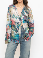 Load image into Gallery viewer, Vintage x GIOVANNI Silk Patterned Button-up (XS-XL)