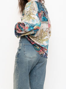 Vintage x GIOVANNI Silk Patterned Button-up (XS-XL)
