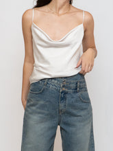 Load image into Gallery viewer, BABATON x Cream Satin Tank (XXS-S)