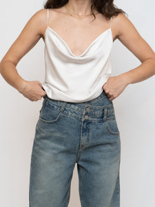 BABATON x Cream Satin Tank (XXS-S)