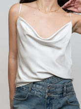 Load image into Gallery viewer, BABATON x Cream Satin Tank (XXS-S)