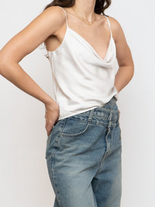 BABATON x Cream Satin Tank (XXS-S)