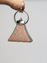 Load image into Gallery viewer, Vintage x Pink Gemstone Metal Clutch