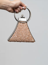 Load image into Gallery viewer, Vintage x Pink Gemstone Metal Clutch