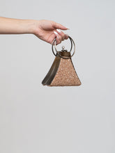 Load image into Gallery viewer, Vintage x Pink Gemstone Metal Clutch