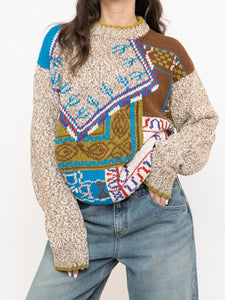 Vintage x Made in Hong Kong x Linen & Cotton-Blend Knit Sweater (XS-L)