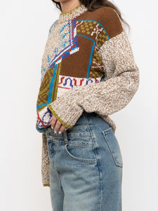 Vintage x Made in Hong Kong x Linen & Cotton-Blend Knit Sweater (XS-L)