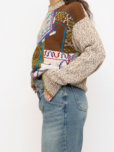 Vintage x Made in Hong Kong x Linen & Cotton-Blend Knit Sweater (XS-L)