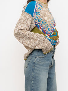 Vintage x Made in Hong Kong x Linen & Cotton-Blend Knit Sweater (XS-L)
