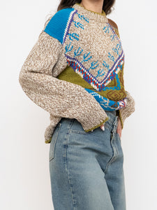 Vintage x Made in Hong Kong x Linen & Cotton-Blend Knit Sweater (XS-L)