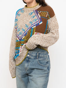 Vintage x Made in Hong Kong x Linen & Cotton-Blend Knit Sweater (XS-L)