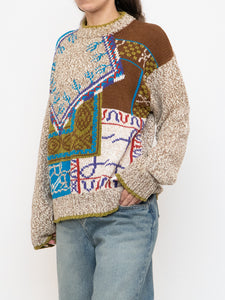 Vintage x Made in Hong Kong x Linen & Cotton-Blend Knit Sweater (XS-L)