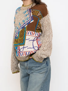 Vintage x Made in Hong Kong x Linen & Cotton-Blend Knit Sweater (XS-L)
