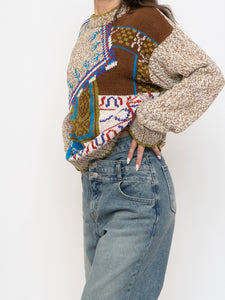 Vintage x Made in Hong Kong x Linen & Cotton-Blend Knit Sweater (XS-L)