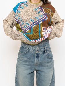 Vintage x Made in Hong Kong x Linen & Cotton-Blend Knit Sweater (XS-L)