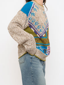 Vintage x Made in Hong Kong x Linen & Cotton-Blend Knit Sweater (XS-L)