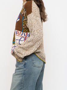 Vintage x Made in Hong Kong x Linen & Cotton-Blend Knit Sweater (XS-L)