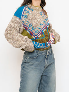 Vintage x Made in Hong Kong x Linen & Cotton-Blend Knit Sweater (XS-L)