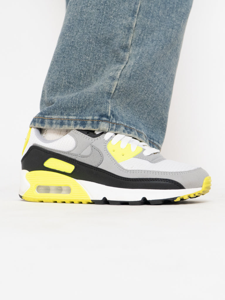 NIKE x Fluorescent Yellow & Grey Airmax 90 (6.5-7.5W)