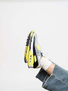 NIKE x Fluorescent Yellow & Grey Airmax 90 (6.5-7.5W)