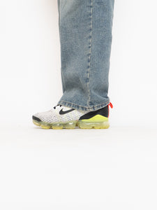NIKE x Fluorescent Yellow & Grey Vapormax (7Y, 9W)