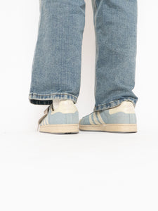 ADIDAS x Baby Blue Denim Original Shell Toes (9, 9.5W)