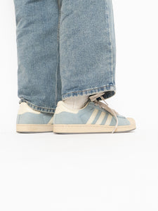 ADIDAS x Baby Blue Denim Original Shell Toes (9, 9.5W)