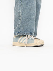 ADIDAS x Baby Blue Denim Original Shell Toes (9, 9.5W)