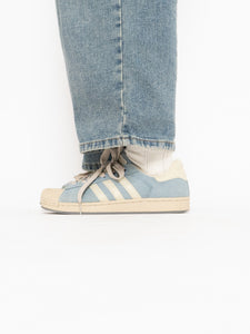 ADIDAS x Baby Blue Denim Original Shell Toes (9, 9.5W)