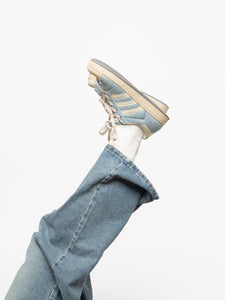 ADIDAS x Baby Blue Denim Original Shell Toes (9, 9.5W)
