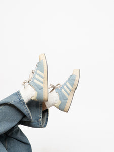 ADIDAS x Baby Blue Denim Original Shell Toes (9, 9.5W)