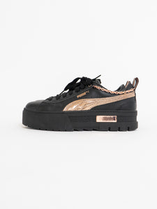 PUMA x Black & Rose Gold Platform Chain Sneakers (8, 8.5W)
