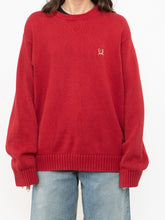 Load image into Gallery viewer, Vintage x TOMMY HILFIGER Red Cotton Knit Sweater (XS-XL)