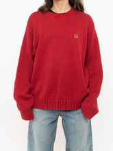 Load image into Gallery viewer, Vintage x TOMMY HILFIGER Red Cotton Knit Sweater (XS-XL)