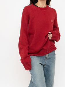 Vintage x TOMMY HILFIGER Red Cotton Knit Sweater (XS-XL)
