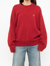 Load image into Gallery viewer, Vintage x TOMMY HILFIGER Red Cotton Knit Sweater (XS-XL)