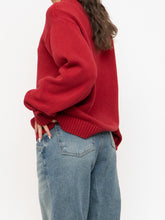 Load image into Gallery viewer, Vintage x TOMMY HILFIGER Red Cotton Knit Sweater (XS-XL)