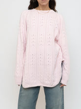 Load image into Gallery viewer, Vintage x Made in Hong Kong x Pale Pink Cotton Knit Sweater (XS-L)