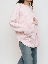 Load image into Gallery viewer, Vintage x Made in Hong Kong x Pale Pink Cotton Knit Sweater (XS-L)