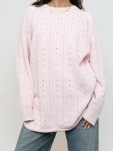 Load image into Gallery viewer, Vintage x Made in Hong Kong x Pale Pink Cotton Knit Sweater (XS-L)