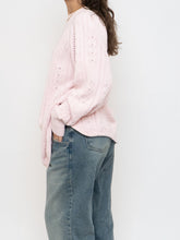 Load image into Gallery viewer, Vintage x Made in Hong Kong x Pale Pink Cotton Knit Sweater (XS-L)