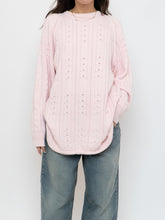 Load image into Gallery viewer, Vintage x Made in Hong Kong x Pale Pink Cotton Knit Sweater (XS-L)
