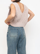Load image into Gallery viewer, OAK + FORT x Beige Cropped Sweater Vest (S-L)